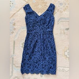 Lilly Pulitzer Navy Lace Rosaline Dress